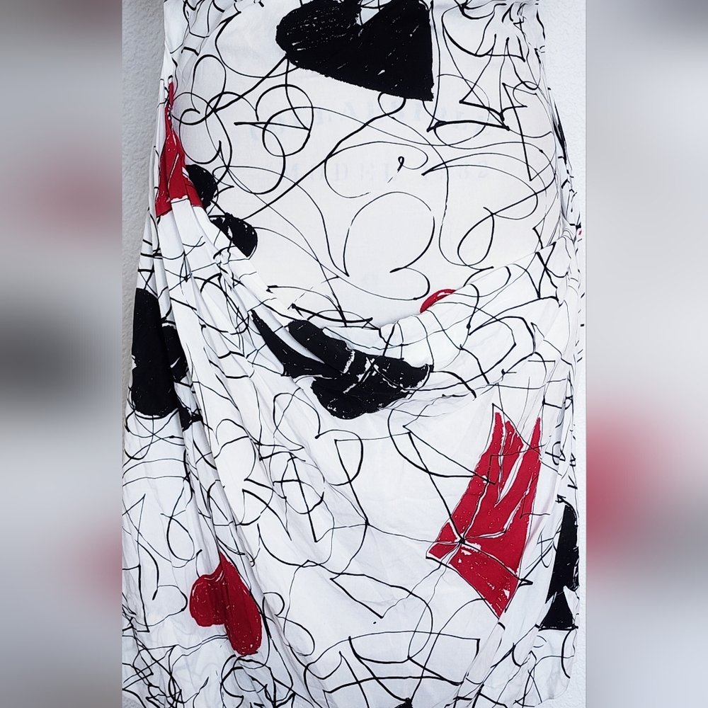 Vivienne Westwood 2018 White Card Symbol Runway Dress - Picture 9 of 13